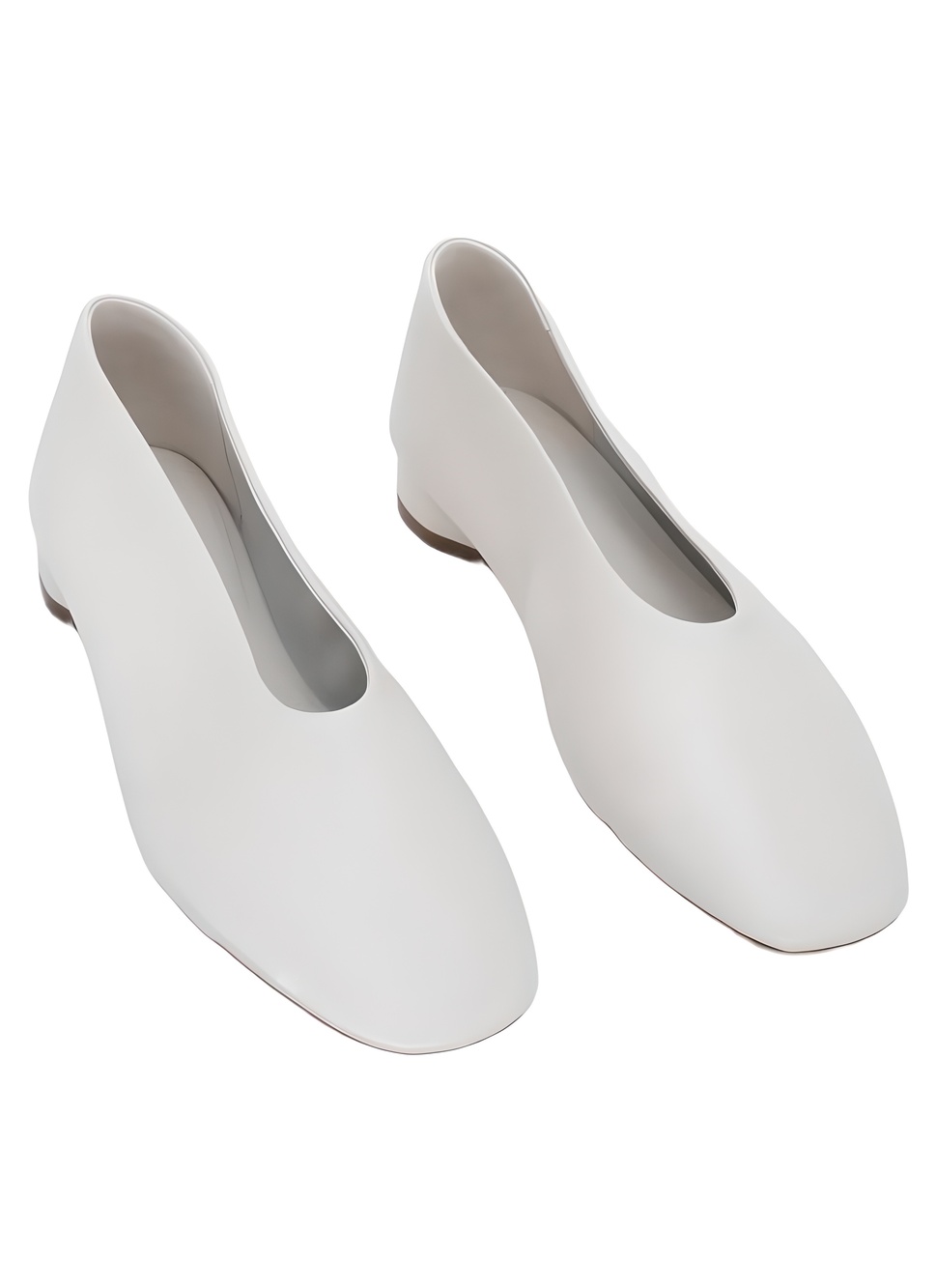 AQUA Amira Bone Leather Slip On Glove Flats Size 8M